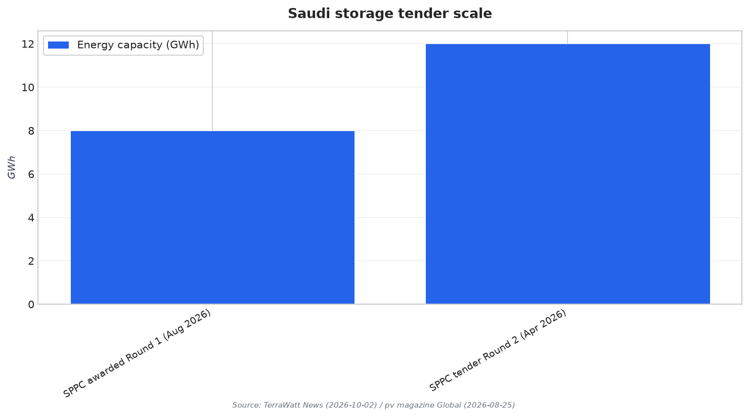 Saudi storage tender scale