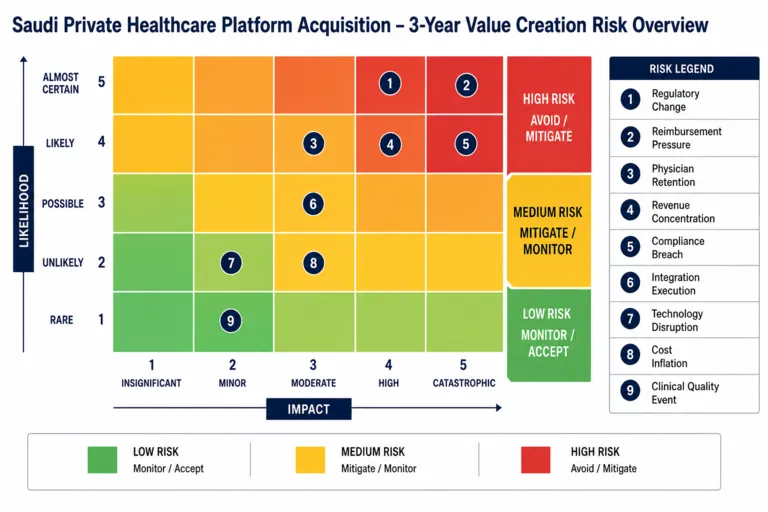 Risk — Commercial Due Diligence & Value Creation Strategy for a Private Equity Investment in Saudi Arabia's Healthcare Services Sector