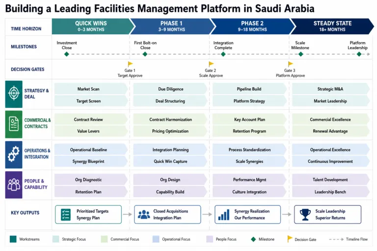 Roadmap — Buy-Side M&A Advisory for a Private Equity-Backed Facilities Management Platform Roll-Up in Saudi Arabia