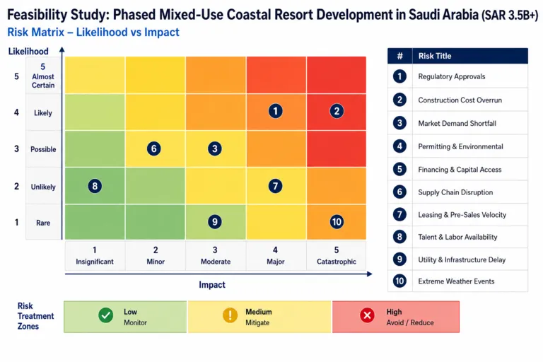 Risk — Feasibility Study for an Integrated Mixed-Use Coastal Resort Development in Saudi Arabia's Tourism Sector